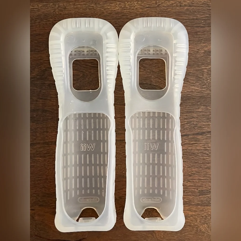 2 Clear WII remote control covers